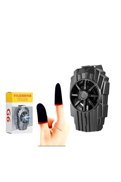 gökkuşağı store Telefon Soğutucu Fan Siyah ve Eldiven Boyut: 80mm × 50mm ×35m...