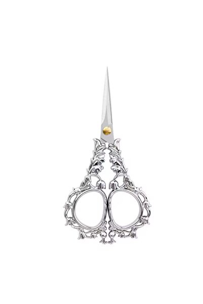 iğne izi Promise Engagement Scissors, Ribbon Opening Special Day Ceremony Sewing Embroidery Scissors Silver