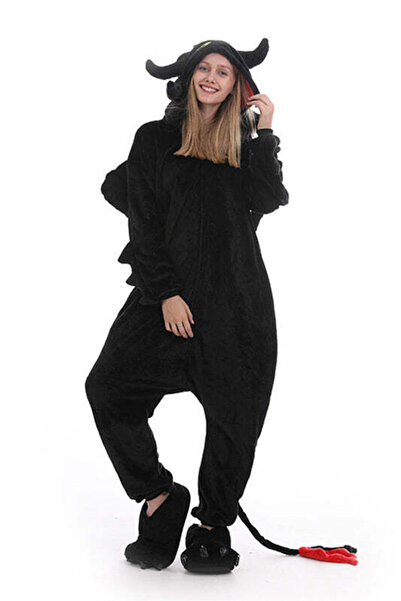 WildFashion Πιτζάμες Kigurumi από αφράτο ύφασμα, μοντέλο DRAGON, PJM228-1