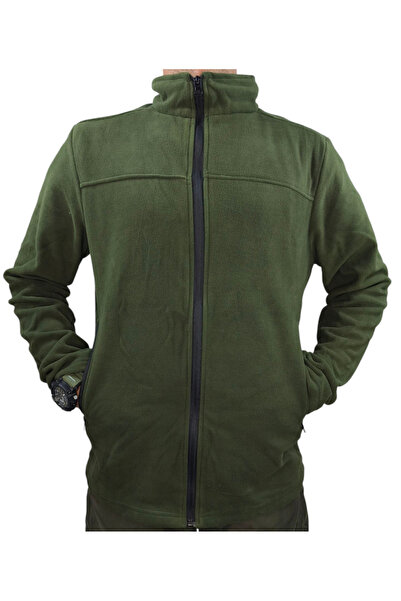 LIGHTINGHM Men's 2-Pocket Zippered Fleece Coat Jacket