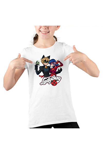 OEM Tricou Copii Fete Desene Buburuza Motanul Noir Miraculos