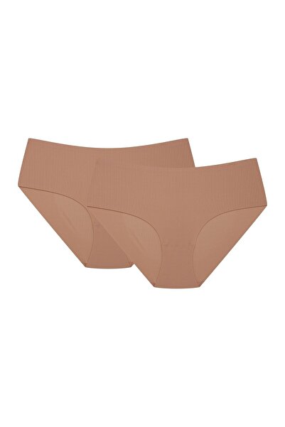 ESOTIQ Women's Panties Set 2-Pack Polyamide Briefs Invisible Zero Feel Design Textured | Perona