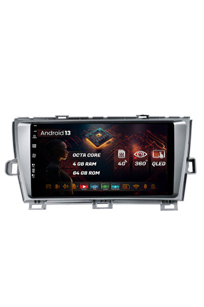 HUB64 Navigatie Toyota Prius (2009-2014), 4GB RAM, Android 13, Octacore, Slot...