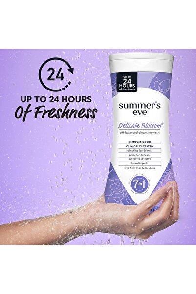 MQ Summer's Eve Women's Intimate Wash, Delicate Blossom, 444 ml