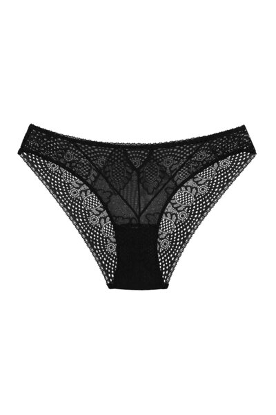 ESOTIQ Chiloți de damă din plasă și dantelă, decupați la spate, eleganți | Marvela
