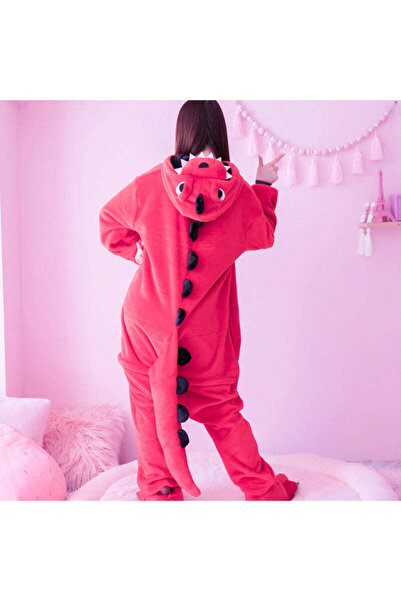 WildFashion Full-length fluffy pajamas with dragon pattern PJM149-311