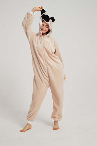 WildFashion Fluffy kigurumi pajamas, PUG dog model PJM235-813