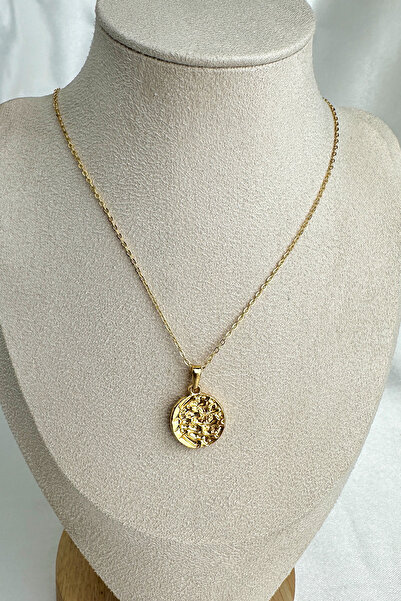 Modex Minimal Medallion Necklace (Figure: 1.5cm Chain: 45+5cm)