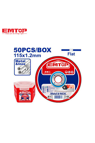 EMTOP 50 Metal Cutting and Abrasive Disc Set - Professional Performance and High Quality