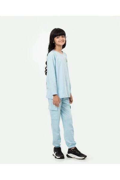 Finelook Girl's Anime Fun Mag Long Sleeve T-shirt & Bottom Set