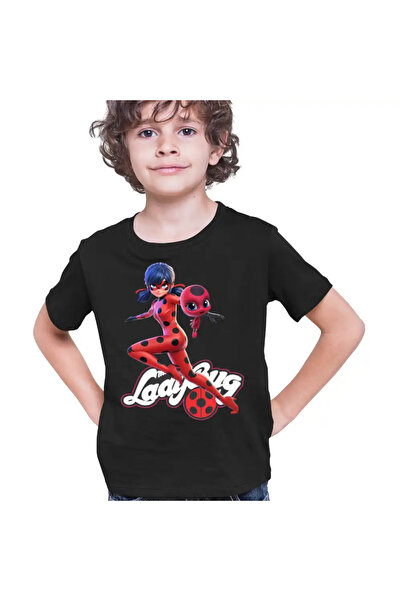 OEM Tricou Copii Baieti Buburuza Marinette Tikki Ladybug Miraculos