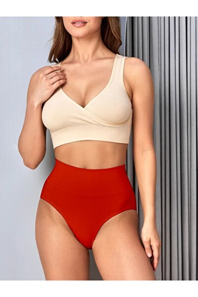 MİSTİRİK Mabet Simit Bölgesi Etkili Bel Toparlayan Spor Slip Korse Kırmızı Renk