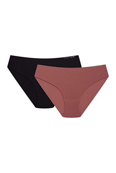 ESOTIQ Set chiloți pentru femei, pachet de 2 buc., talie normală, poliamidă, ...