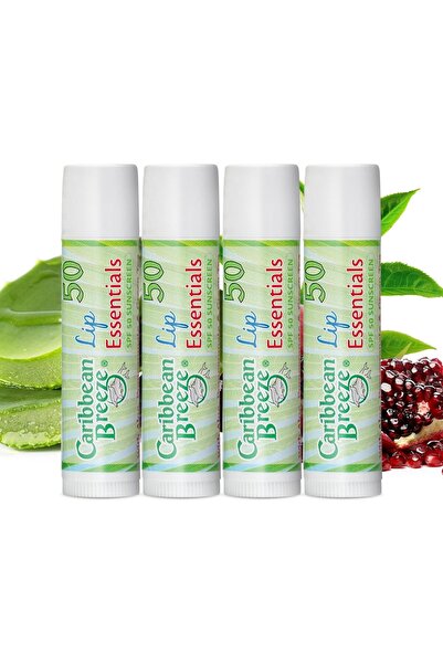 Caribbean Breeze مرطب شفاه بعامل حماية من الشمس 50 - أصفر باهت مع خلاصة الشاي...