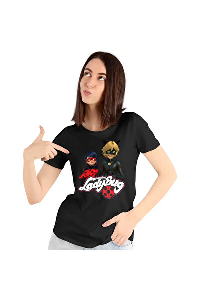 OEM Tricou Femei Miraculos Buburuza Motanul Noir