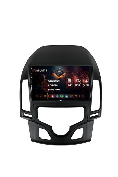 HUB64 Navigatie compatibila Hyundai I30 (2007-2012), Clima Automata, 4GB RAM,...