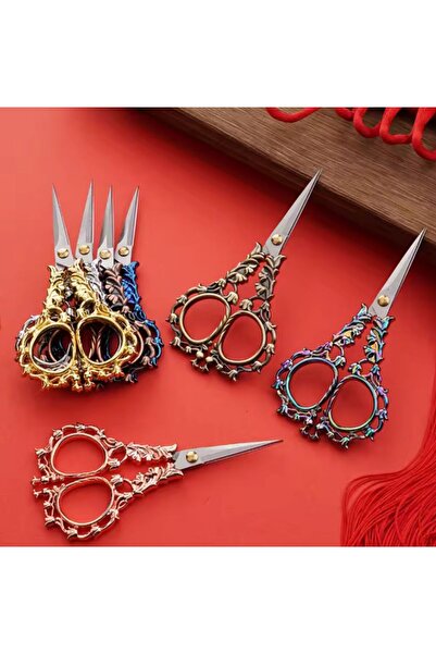 iğne izi Söz Nişan Makası, Kurdele Açılış Özel Gün Merasim Dikiş Nakış Makası gold