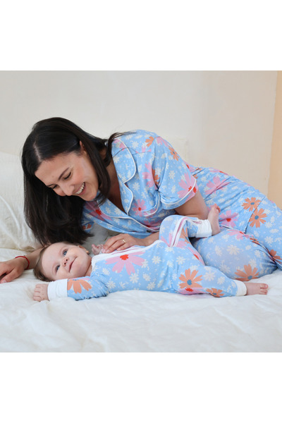 Zipster Salopetă lungă din bambus cu fermoar reversibil, - Daisy, pentru fete...