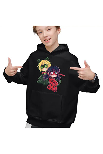 OEM Hanorac Copii Baieti Miraculos Animatie Buburuza Adrien Noir