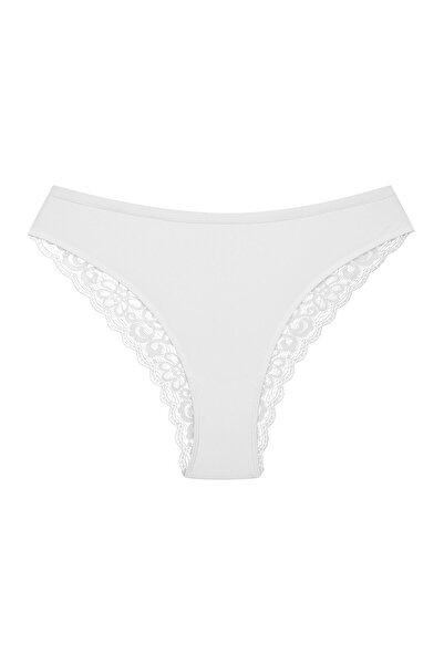 Bloovii Women's Briefs Comfortable Panties with Lace Back Cotton Lining | Arien