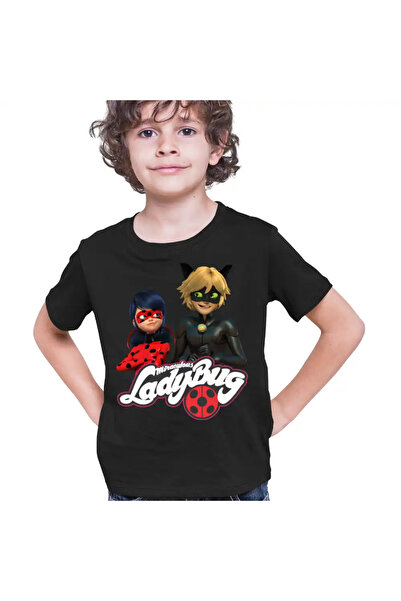 OEM Tricou Copii Baieti Miraculos Buburuza Motanul Noir