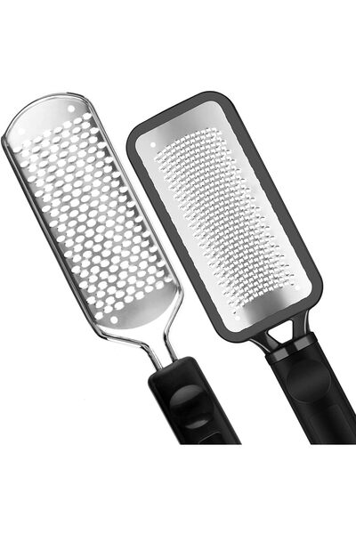 alockma مبرد قدم للعناية بالقدمين - قطعتان من مبرد القدمين من الفولاذ المقاوم...