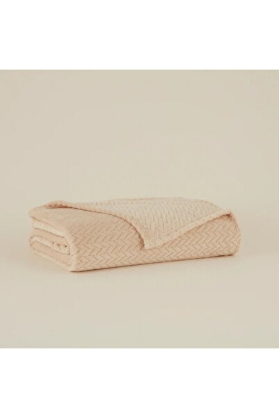 Karaca Leaves Ecru Welsoft TV Decke 130x150