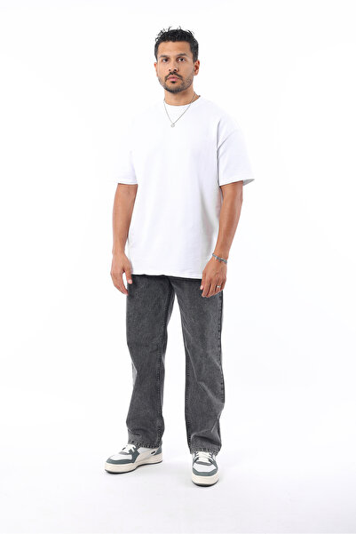 Rodrigo Men's Baggy Fit Loose Cut Washed Casual Jeans