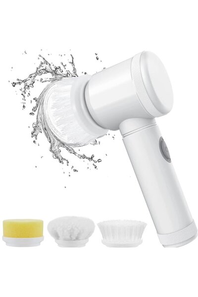 OEM Electric Toothbrush 5-in-1 Cordless USB 3 Interchangeable Heads Portable White