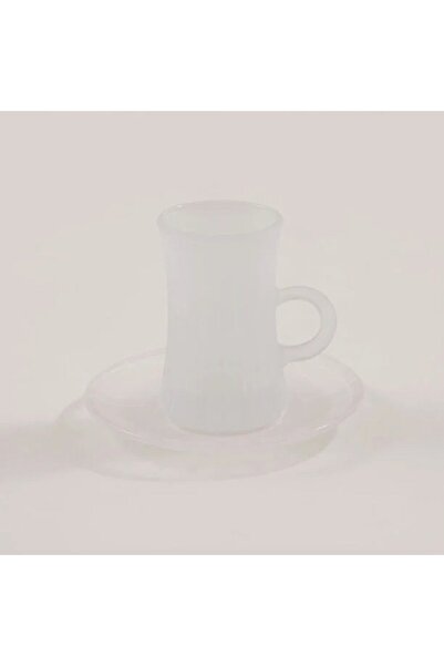 Dallaty 12pcs glass tea set, white