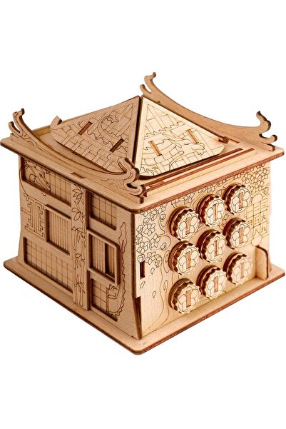 esc welt House of Dragon Wooden Secret Puzzle Box - Board Games for Family, A...