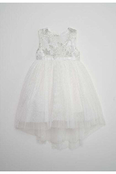 Yola فستان بدون أكمام للفتيات الصغيرات مع صدر مطرز