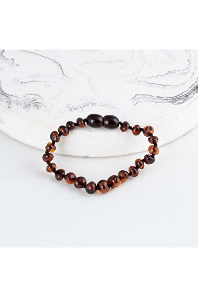 Gümüş Pazarım Dark Color Original Children's Amber Bracelet