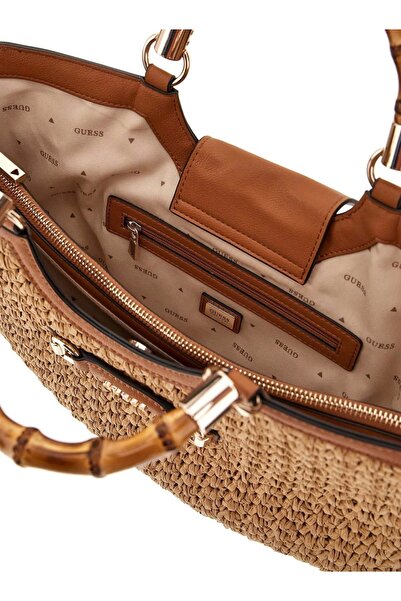 Guess Emelda Kadın Konyak Hasır El Çantası HWWG9232060-NRC
