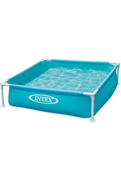 Intex Piscina Cadru Metalic Albastru 122 x 122 cm