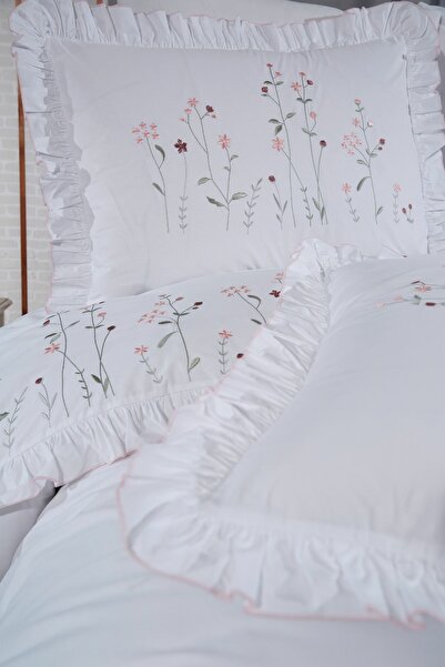 Elvira Home Collection Eh Bahardali Cotton Embroidered Double Bedding Set