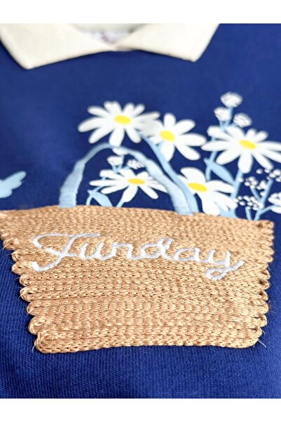 Alvadonna KIZ ÇOCUK GÖMLEK YAKA ALT ÜST TAKIM