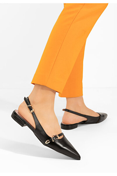 B T Shoes Černé lodičky s otevřenou pätou Elyssa i