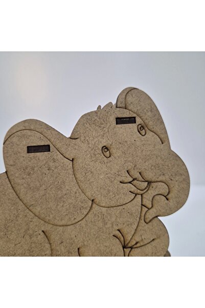 toptanetkinlikboyama مجموعة الرسم الخشبية على شكل فيل هزاز |   نشاط تعليمي لل...