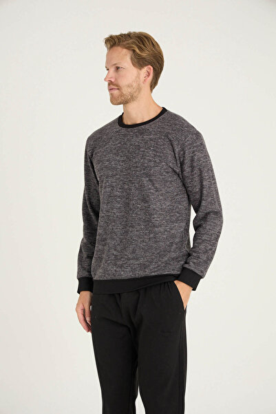 KLY Erkek O. Yaka Kol Paça Ribana Pijama Takımı Konforlu Uyku Uyumlu