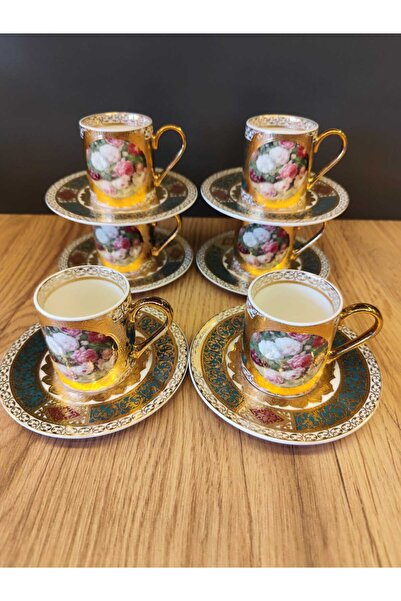 GaleriaHome Royking 24 K özel üretim 6 lı kahve fincanı