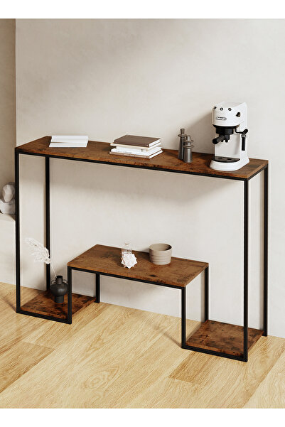 VariFurnx 120*30*80cm 3Tier Console Table Sofa Table with Shelf and Entryway Table Couch Hallway Entrance