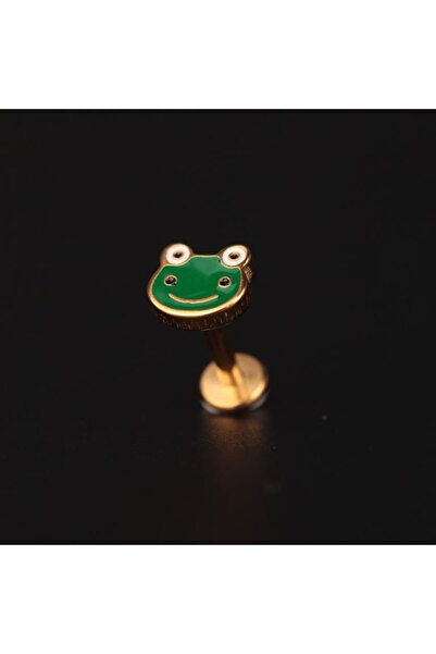 Rupen Kraft 316 L Cerrahi Çelik Mineli Kurbağa Dudak Helix Tragus Kıkırdak Pi...