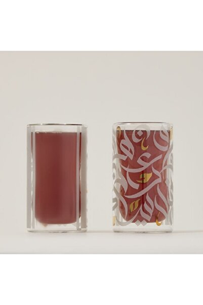 Dallaty gold and grey glass tea cups set 6 pcs