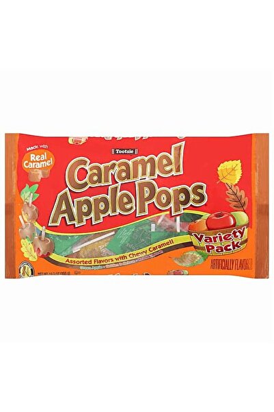 Tootsie Rool حلوى توتسي لوليبوب بنكهة التفاح والكراميل 360 جرام