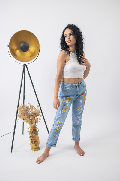 M'SARA Splash Jeans