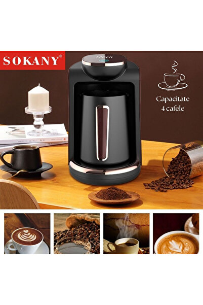 SOKANY Premium Electric Kettle 550W Capacity 250ml Touch Screen Compact Design Black