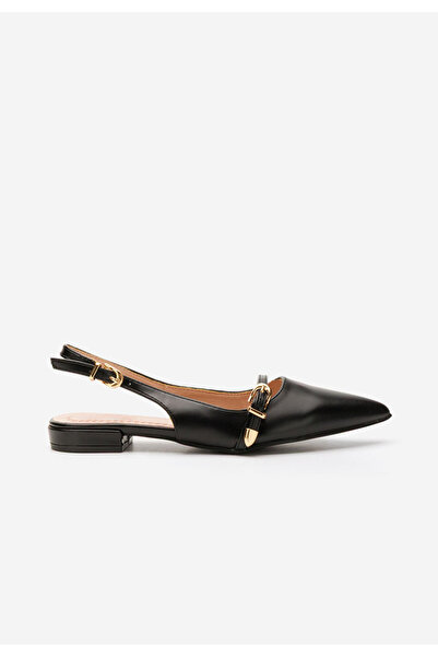 B T Shoes Černé lodičky s otevřenou pätou Elyssa i