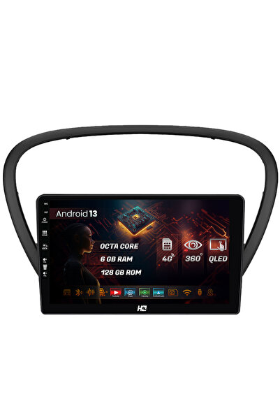 HUB64 Navigatie Peugeot 607 (2004-2011), 6GB RAM, Octacore, Slot Sim 4G Inch