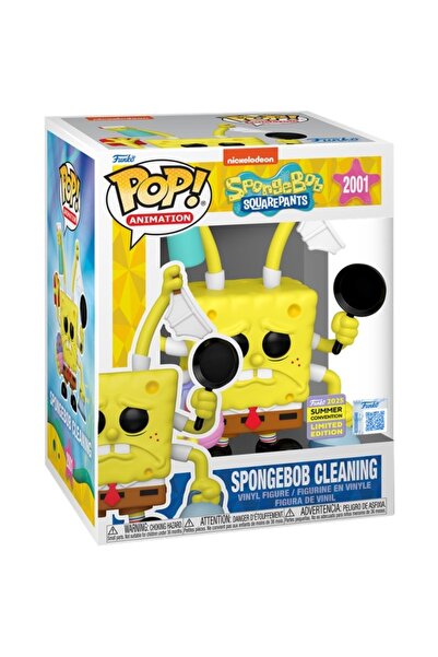Funko Pop SpongeBob Cleaning Premium Vinyl Figure 2025 Summer Convention Exclusive